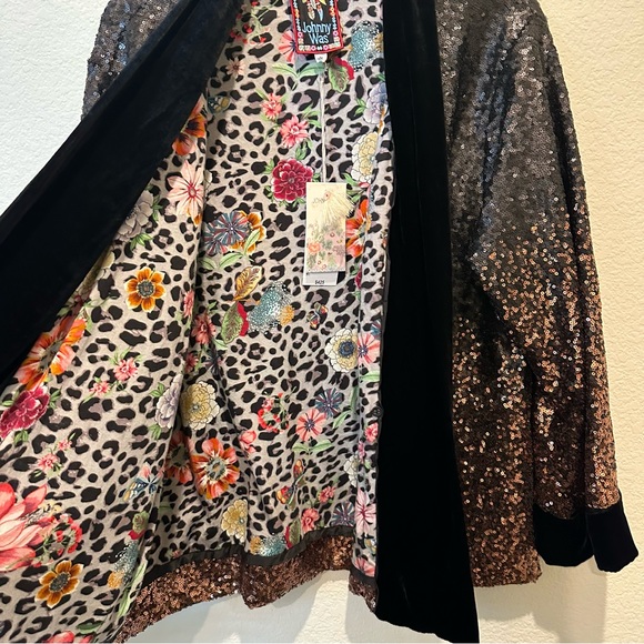 NWT JOHNNY WAS SEQUIN DORIAN KIMONO - Picture 12 of 14